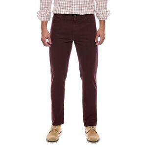 Isaia Mens  Slim Straight 5-Pocket Pant, Red